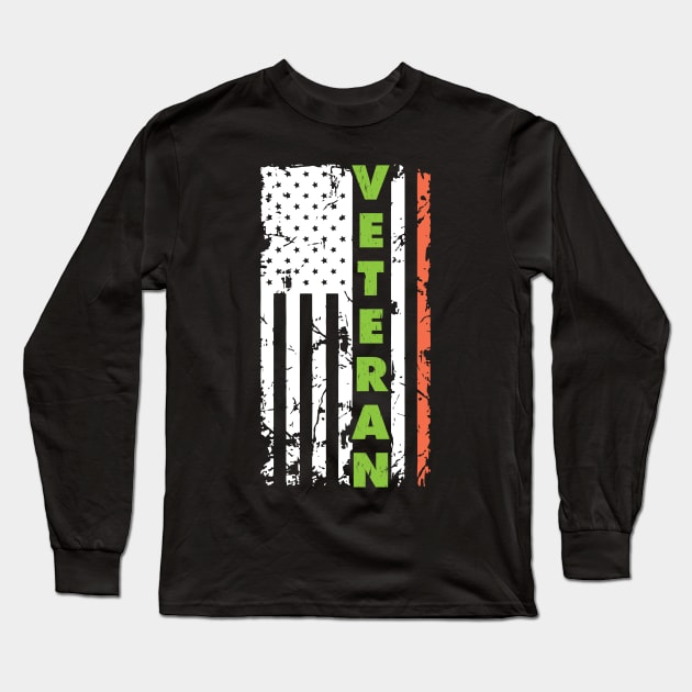 Veteran Soldier Veterans day military US army Marine Long Sleeve T-Shirt by OfCA Design